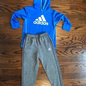 Adidas boys size 5 dry fit outfit